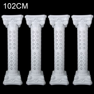 4x Roman Column Stands White